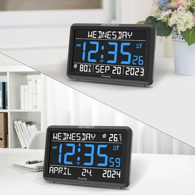 Large Calendar Day Clock